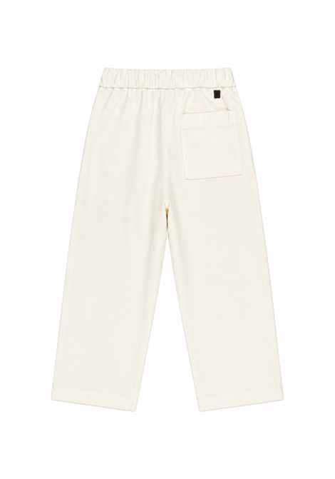 Pantaloni con chiusura decentrata MANUEL RITZ | MR4557LATTE